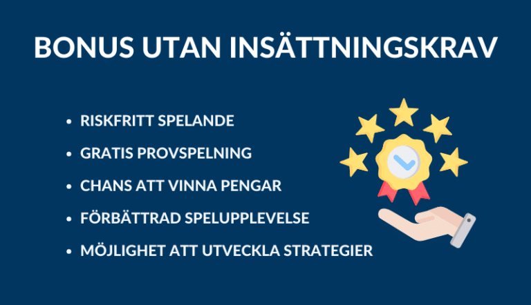 BONUS UTAN INSÄTTNING