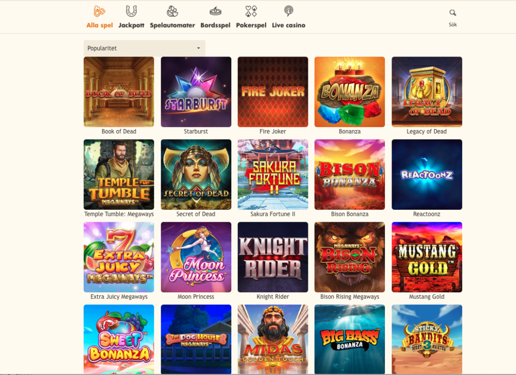 Bertil Casino Bertil Bingo casino spel online 2 1024x744