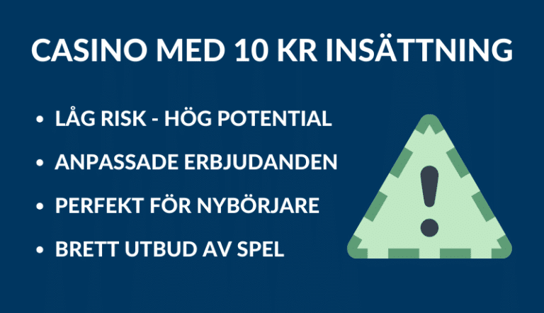 casino 10 kr insättning