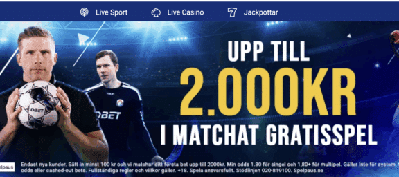 DBET lanserar välkomstbonus för betting