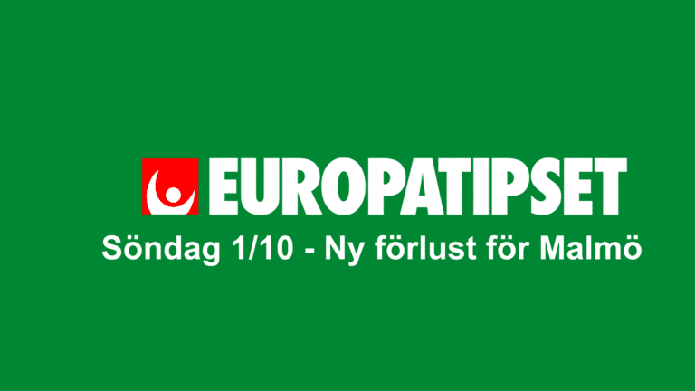 Europatipset tips onsdag 1 Oktober