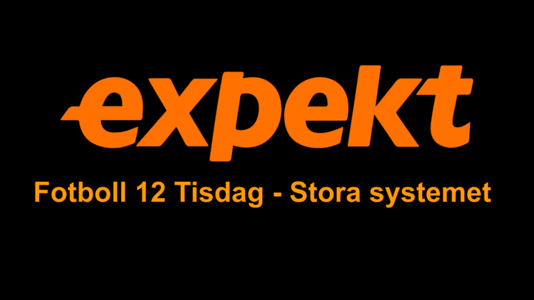 Fotboll 12 tips hos Expekt 30/9
