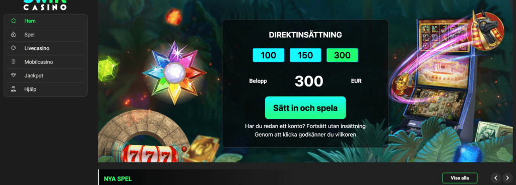 swift casino startsida