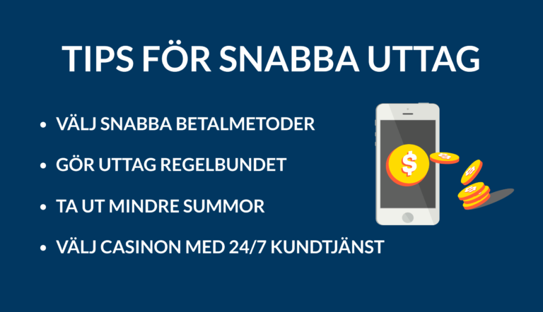 TIPS SNABBA UTTAG CASINO