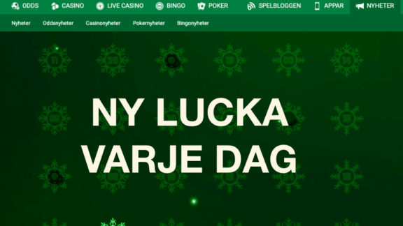 Julkalender hos Unibet!