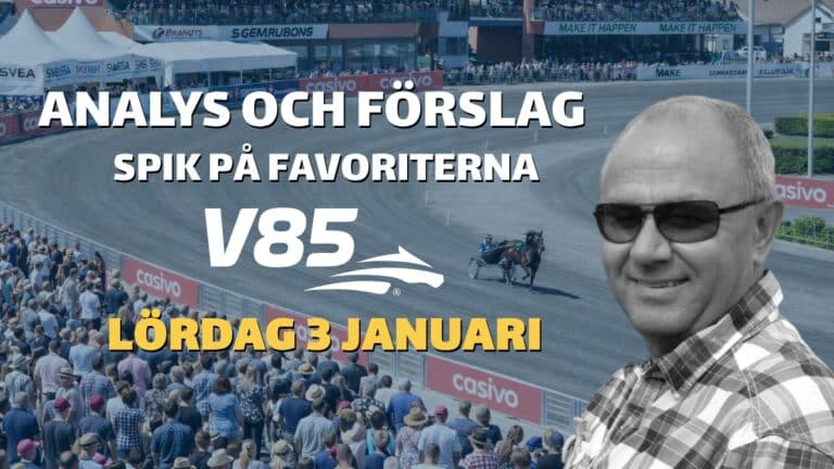 V85 Tips Lördag 3/12