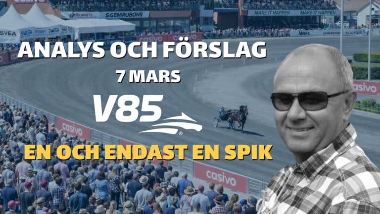 V85 Tips lördag 7 Mars