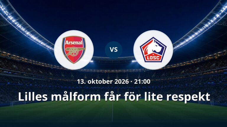 Arsenal – Lille: Lilles målform får för lite respekt