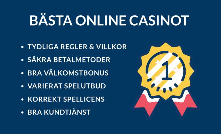kriterier för bäst online casinon