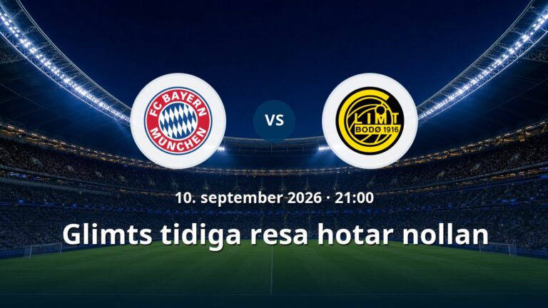 Bayern München – Bodo/Glimt: Glimts tidiga resa hotar nollan