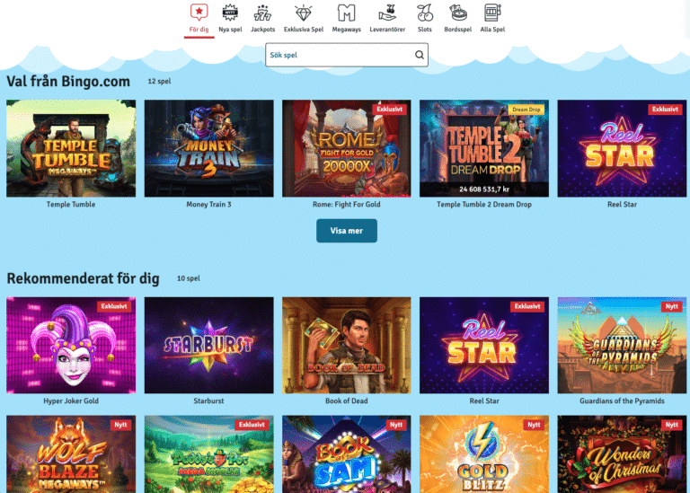 bingo.com casinospel