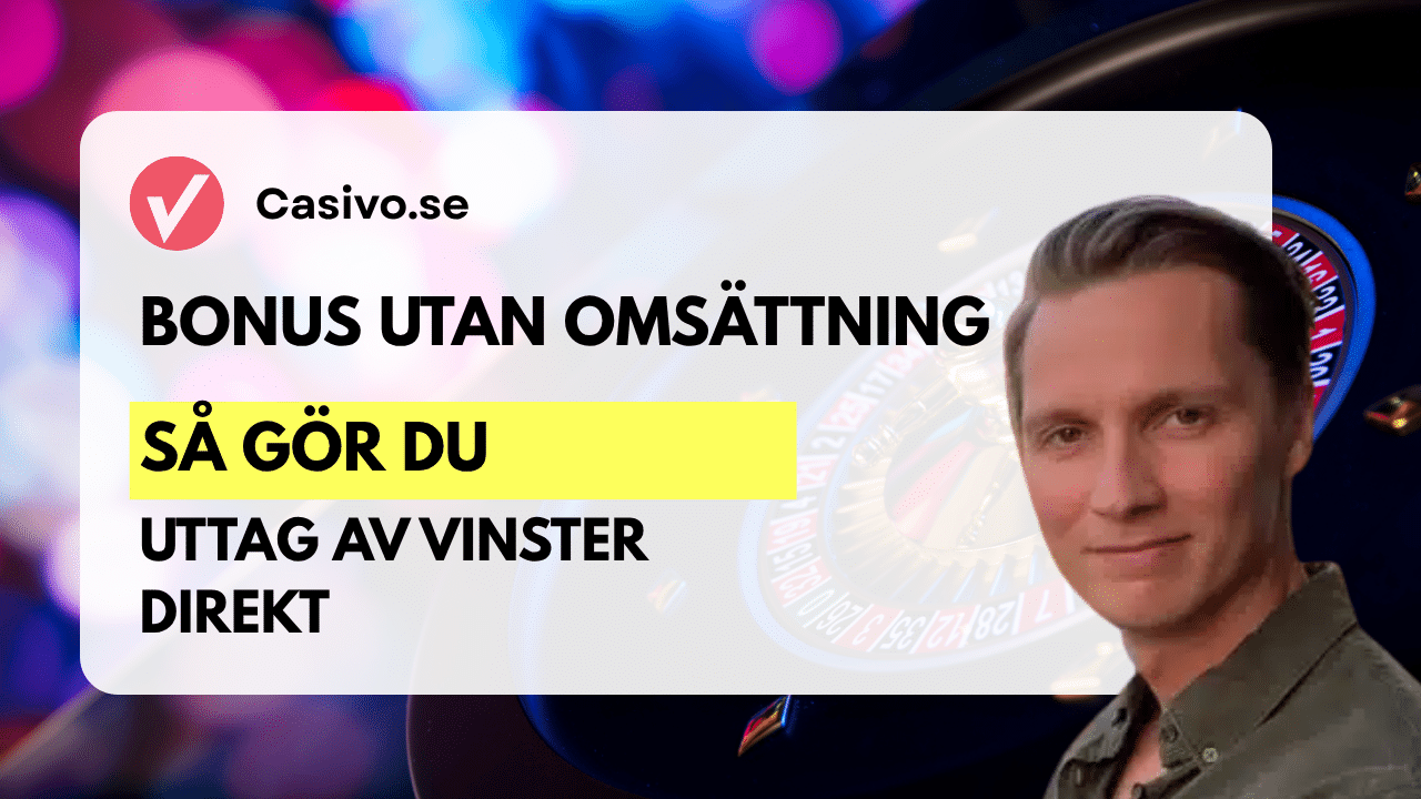 Så fungerar bonus utan omsättningskrav