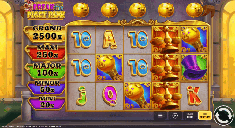 break the piggy bank