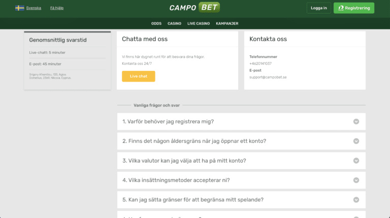 campobet kundsupport