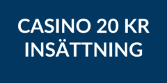 Casino Minsta Insättning 20 kr
