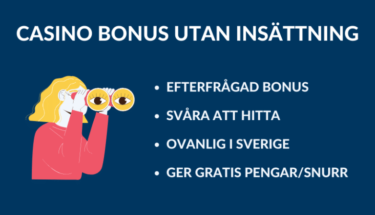 CASINO BONUS UTAN INSÄTTNINGSKRAV