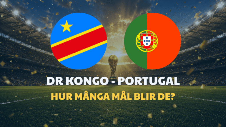 Portugal – DR Kongo: Speltips & Odds VM 2026