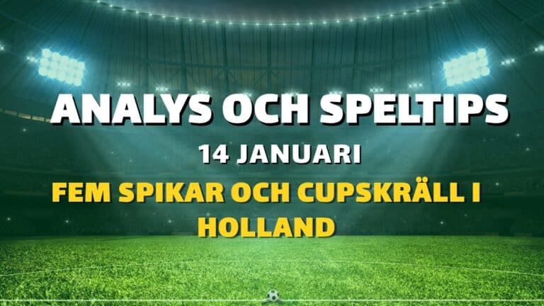 Europatipset tips 14/01