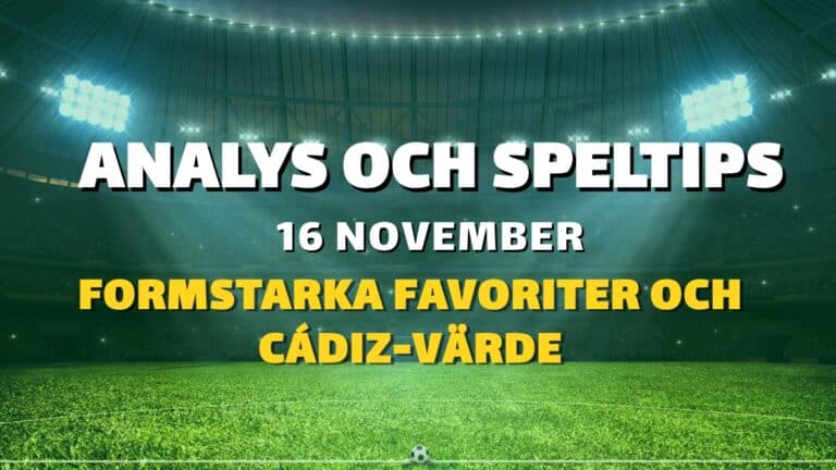 Europatipset tips 16/11