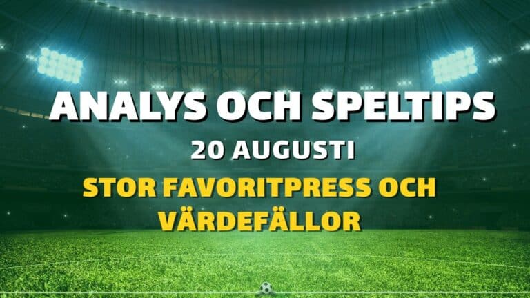 Europatipset tips 20/8