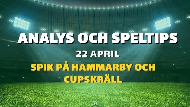 Europatipset tips 22/4