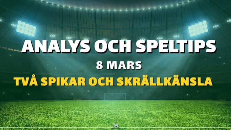 Europatipset tips 8/3