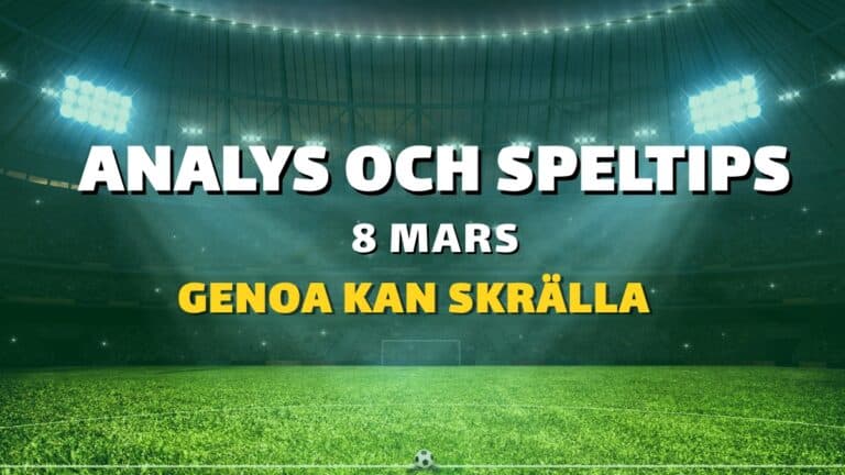 Europatipset tips 8/3 – Värde i Genoa