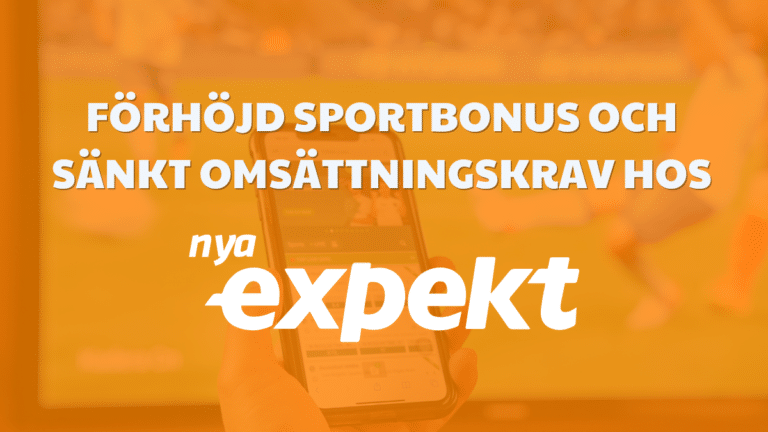 Expekt höjer välkomstbonusen – nu upp till 1 500 kr för nya kunder