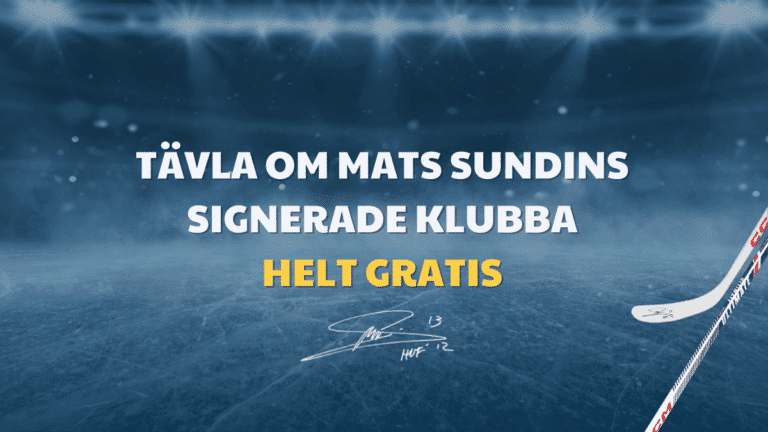 Tävling: Vinn en signerad hockeyklubba av Mats Sundin