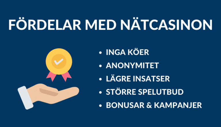 fördelar med nätcasinon