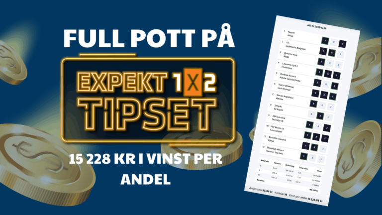 Drömträff på Mix 12 – Casivos andelsspel gav 15,228 kr per andel