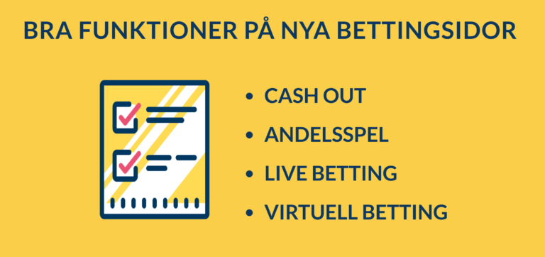 funktioner på nya bettingsidor