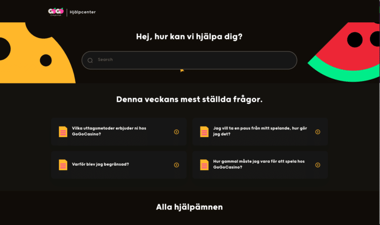 gogo casino kundtjänst