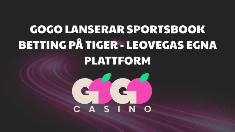 GoGo Casino lanserar betting i Sverige