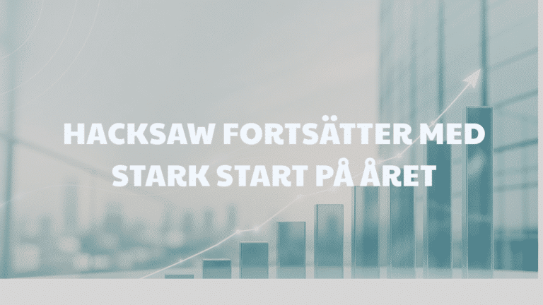 Hacksaw Gaming växer 28 procent i Q1