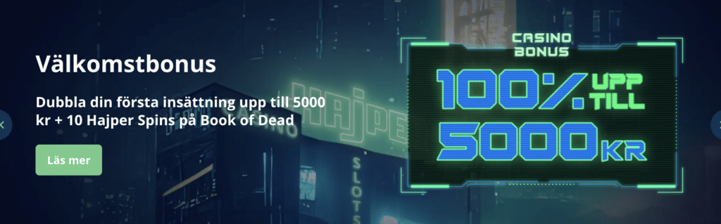 Hajper Casino hajper casino bonus 1 1024x319