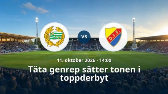 Hammarby FF – Djurgårdens IF: Täta genrep sätter tonen i toppderbyt
