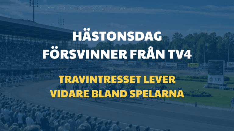 Hästonsdag på TV4 läggs ner