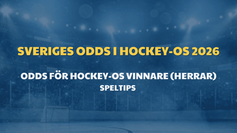 Sveriges odds i hockey OS 2026