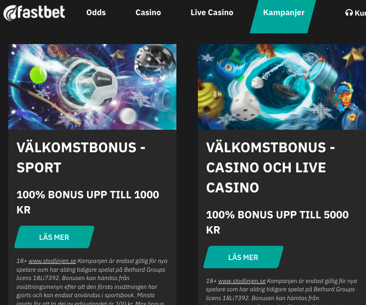 3 Högsta Casino Bonusarna i Sverige