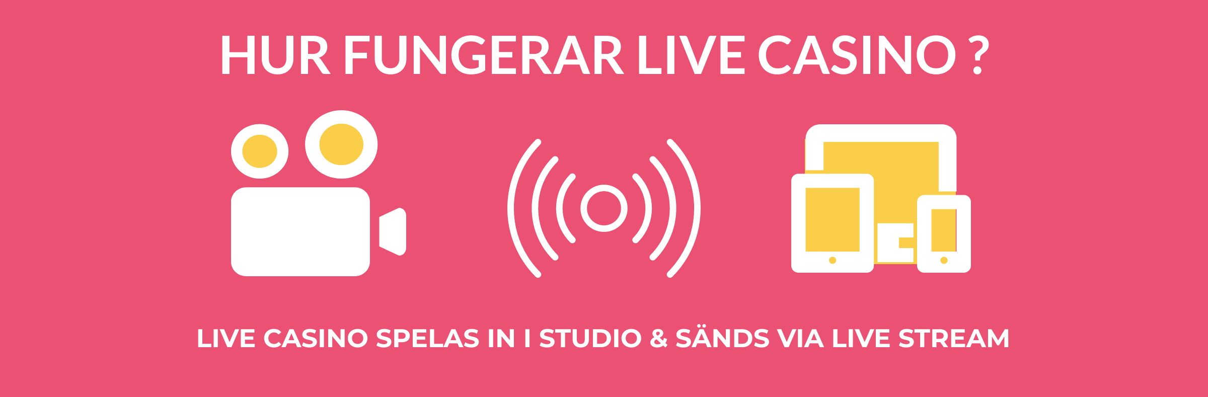 hur fungerar live casinon