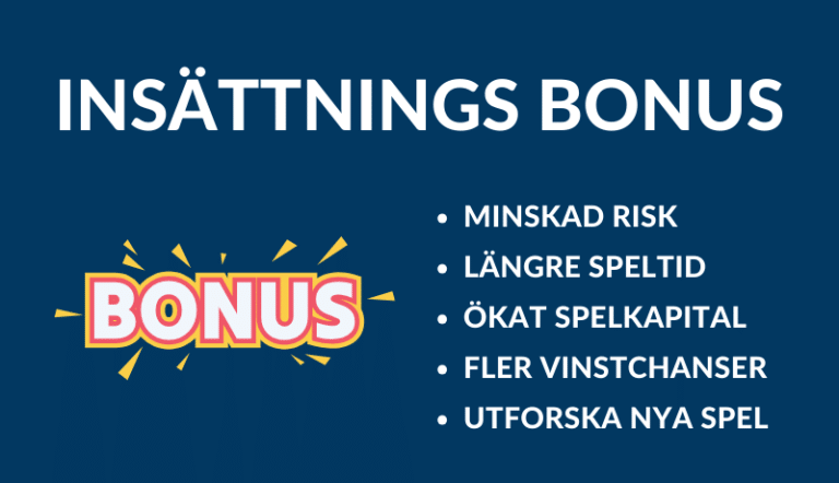 insättningsbonusar casino