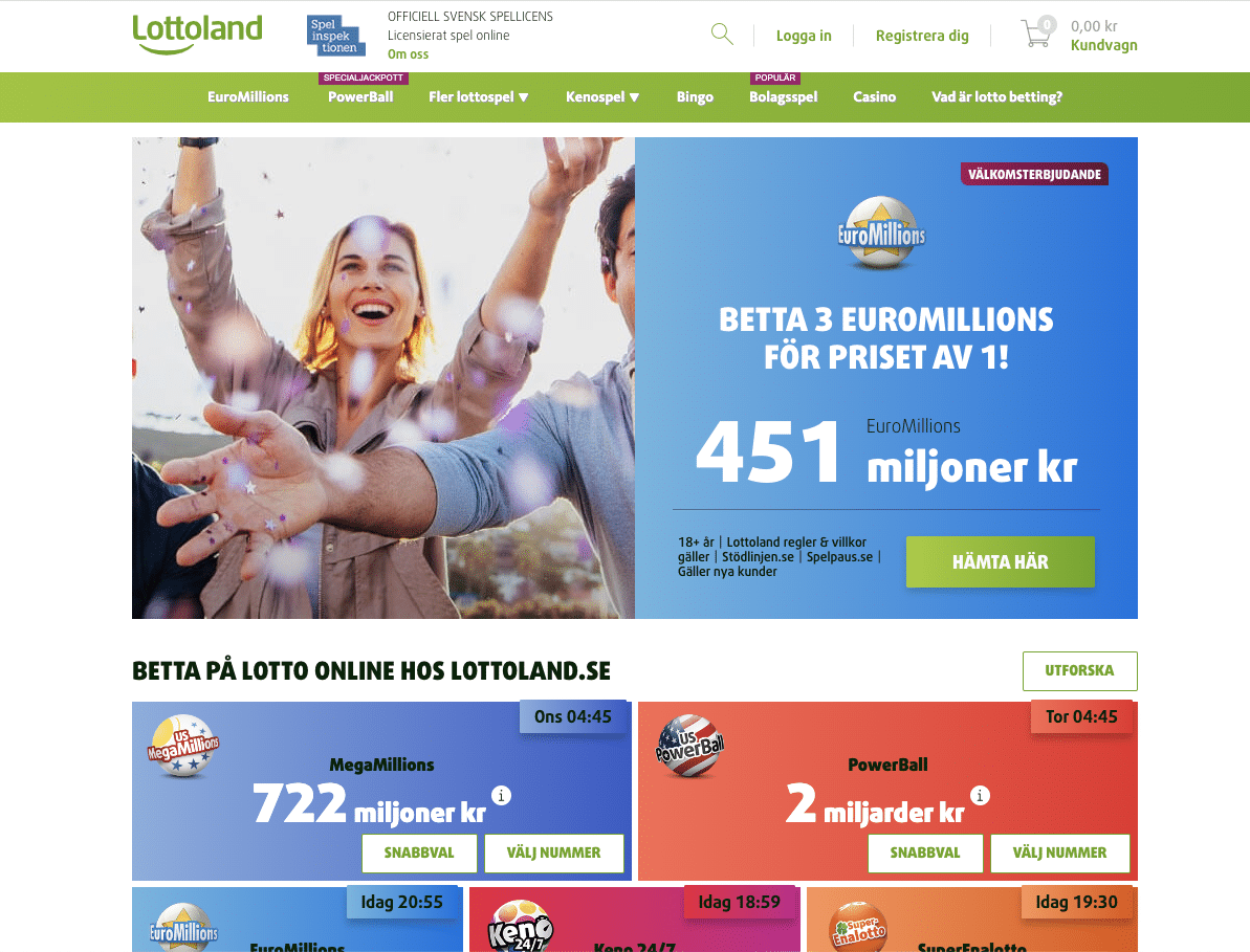 Lottoland » Massvis med bonuserbjudanden!