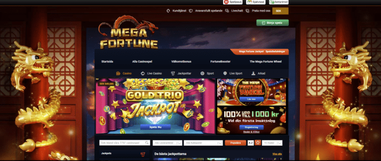 mega fortune casino hemsida