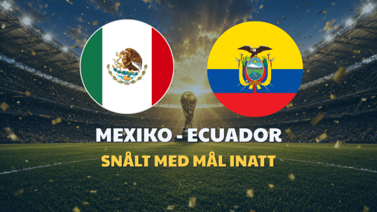 Mexiko – Ecuador: Speltips & Odds VM 2026