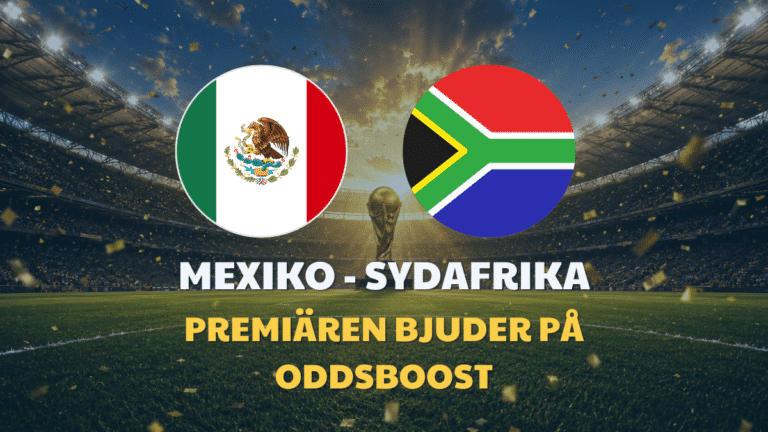 Speltips VM 2026: Mexiko – Sydafrika