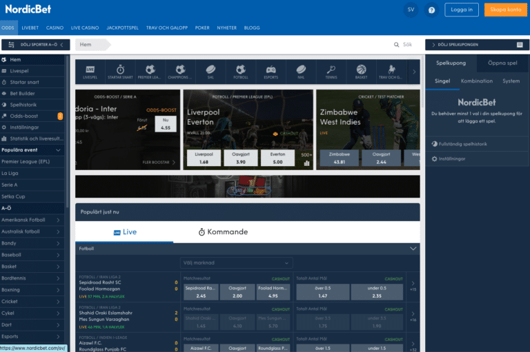 odds på nordicbet