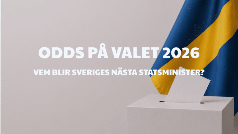 Odds på svenska valet 2026 – vem vinner valet?