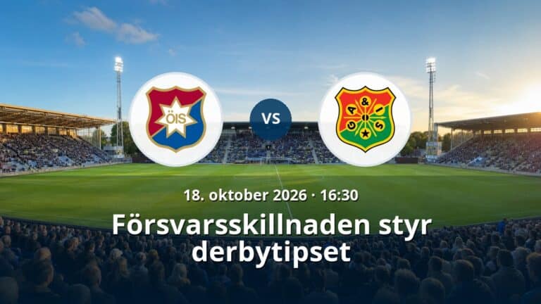Orgryte IS – Gais: Försvarsskillnaden styr derbytipset