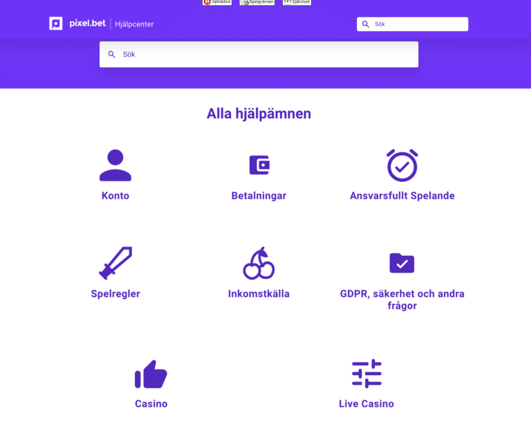 pixelbet hjälpcenter